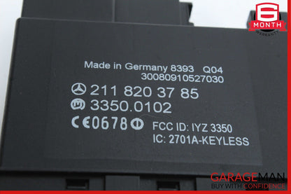 06-11 Mercedes CLS550 E350 E550 E63 Rear Door Keyless Go Control Module Unit