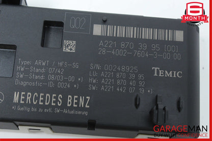 07-14 Mercedes W221 S550 S400 Trunk Release Remote Open Close Module Unit OEM