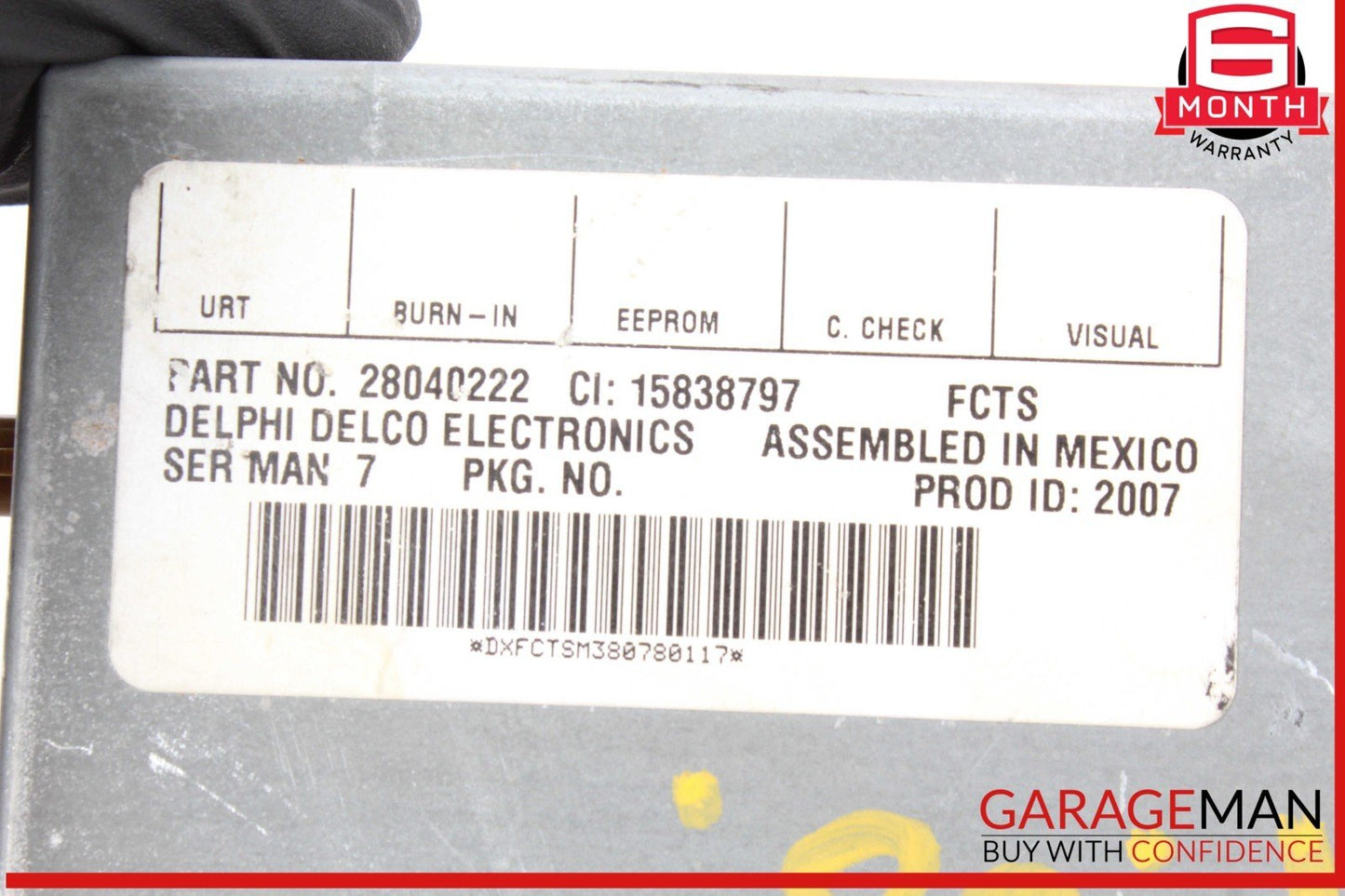 07-10 Saturn Sky Satellite Radio Receiver Control Module Unit 28040222 OEM