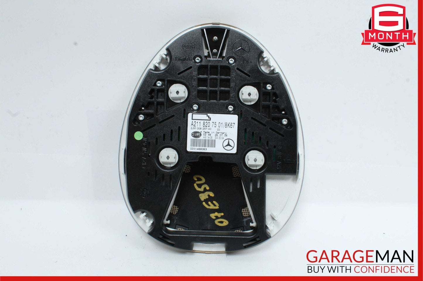 03-11 Mercedes W219 CLS500 E350 Rear Upper Overhead Dome Light Reading Map Brown