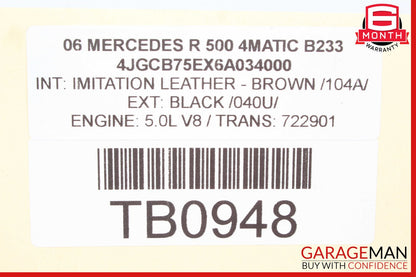 06-10 Mercedes W251 R500 Front Right Side Headlight Support Bracket OEM
