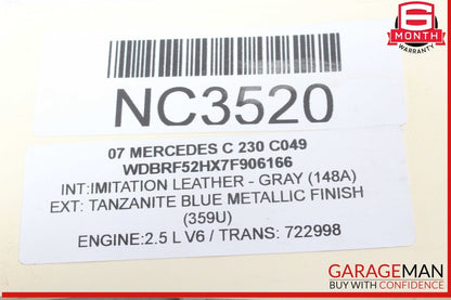 06-11 Mercedes W203 C230 Engine Motor Brake Vacuum Pump 2722300465 OEM
