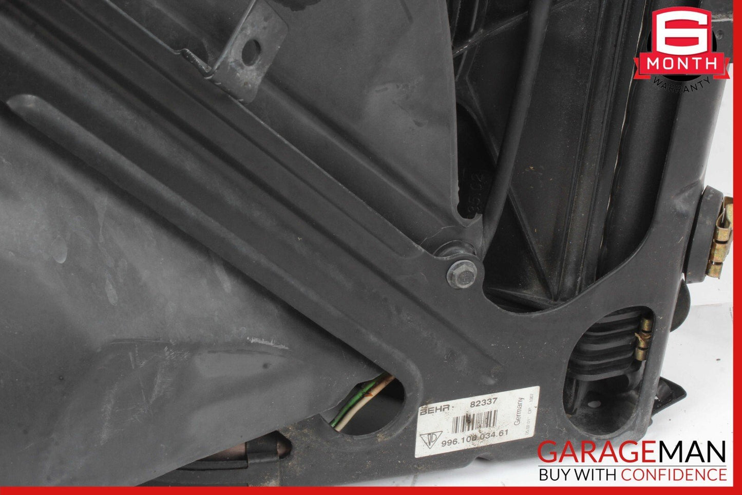 97-04 Porsche Boxster 986 S Right Side Engine Radiator AC A/C Condenser Fan Assy