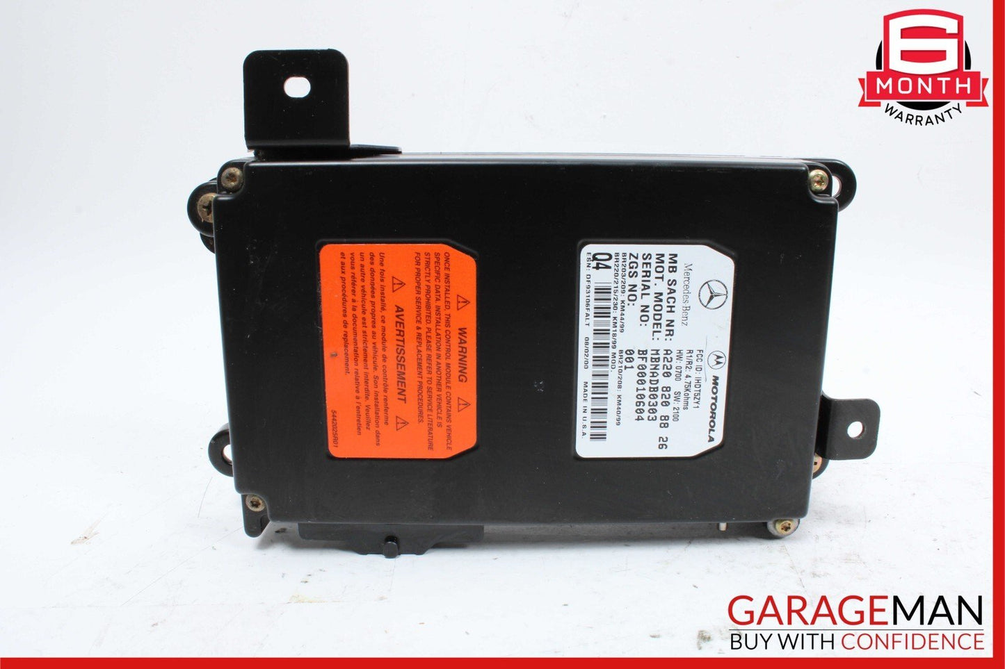 00-06 Mercedes W220 S500 SL500 CL500 Voice Command Control Module 2208208826 OEM