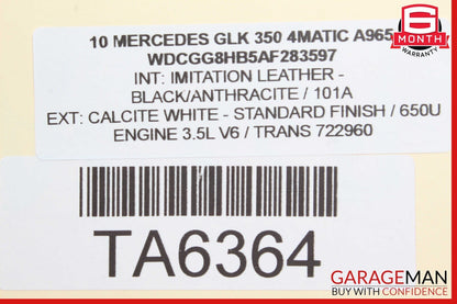 08-12 Mercedes X204 GLK350 4MATIC Bosch Engine Starter Motor 0061516001 OEM