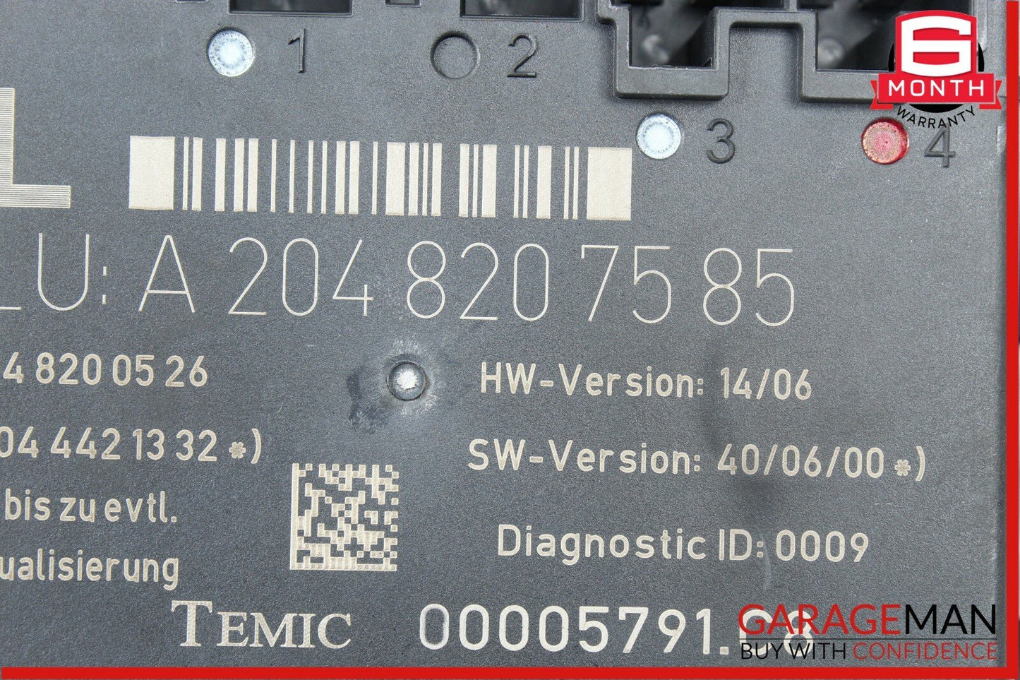08-14 Mercedes W204 C300 C350 Rear Left Driver Side Door Control Module OEM