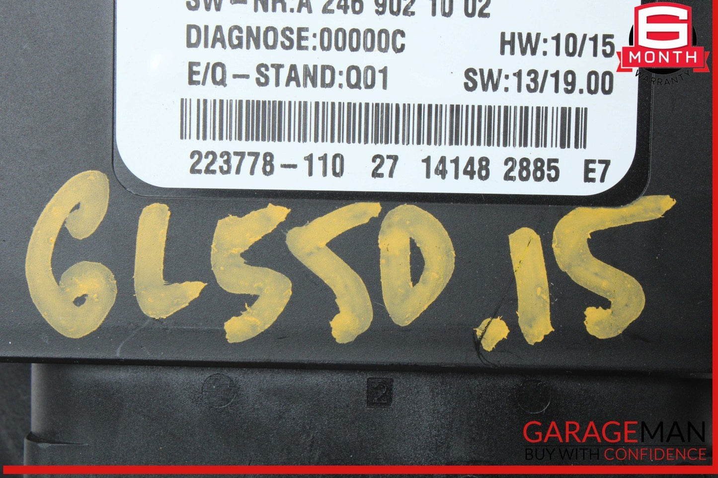 12-16 Mercedes X166 GL550 SLK350 Hand Parking Brake Control Module Unit OEM