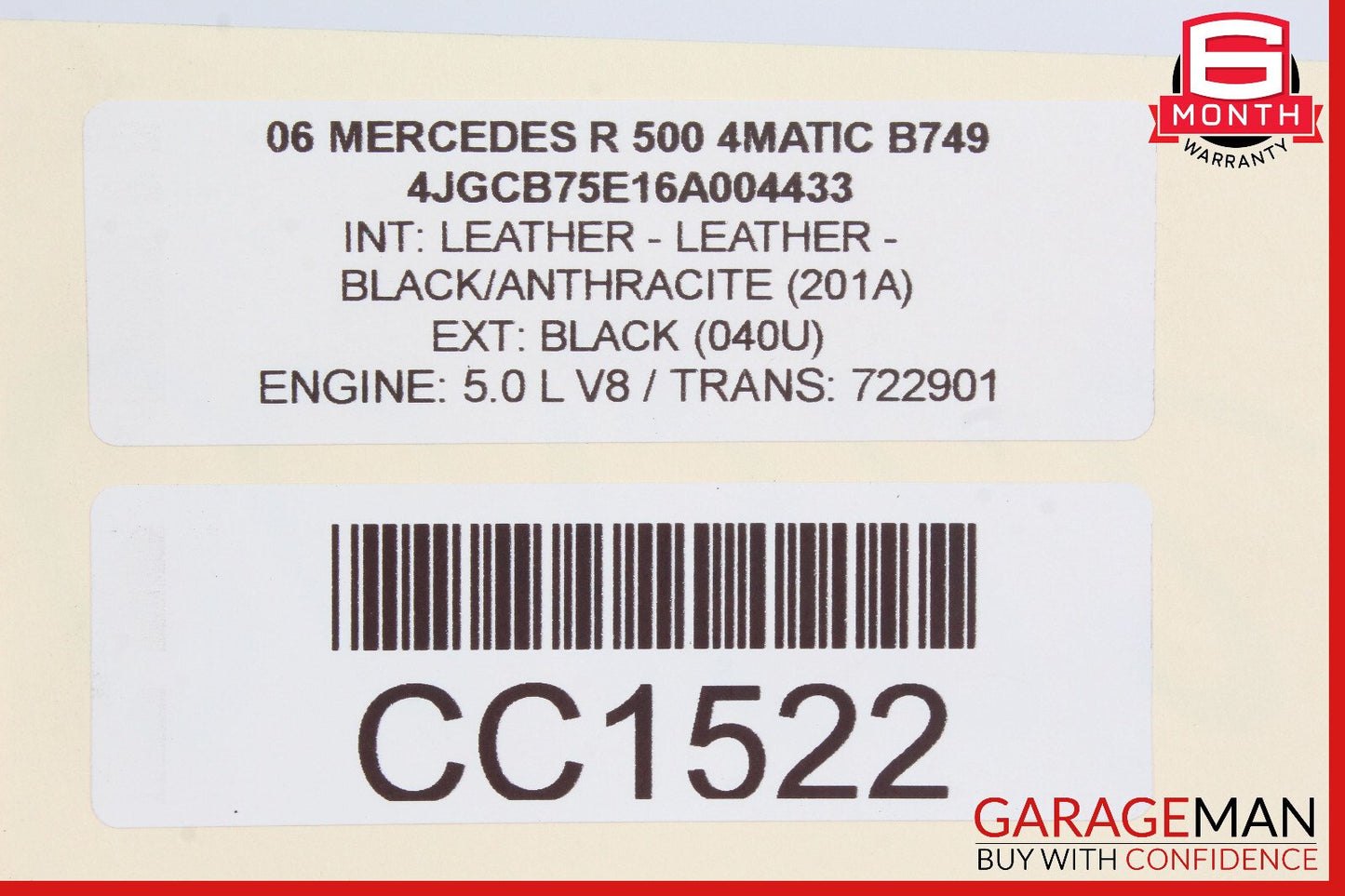 06-13 Mercedes W251 R500 ML550 Rear Differential Axle Carrier Assembly OEM
