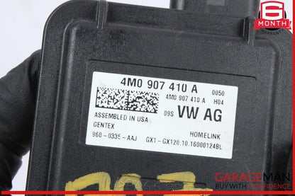 17-20 Audi Q7 A4 Q5 Homelink Garage Door Opener Control Module Unit 4M0907410A