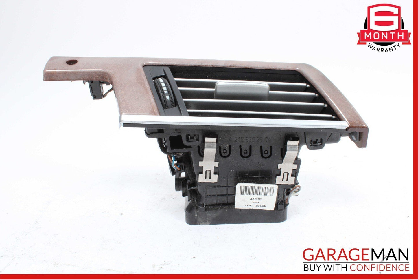 10-13 Mercedes W212 E350 E550 Front Left Side Dash AC A/C Air Vent Trim Wood