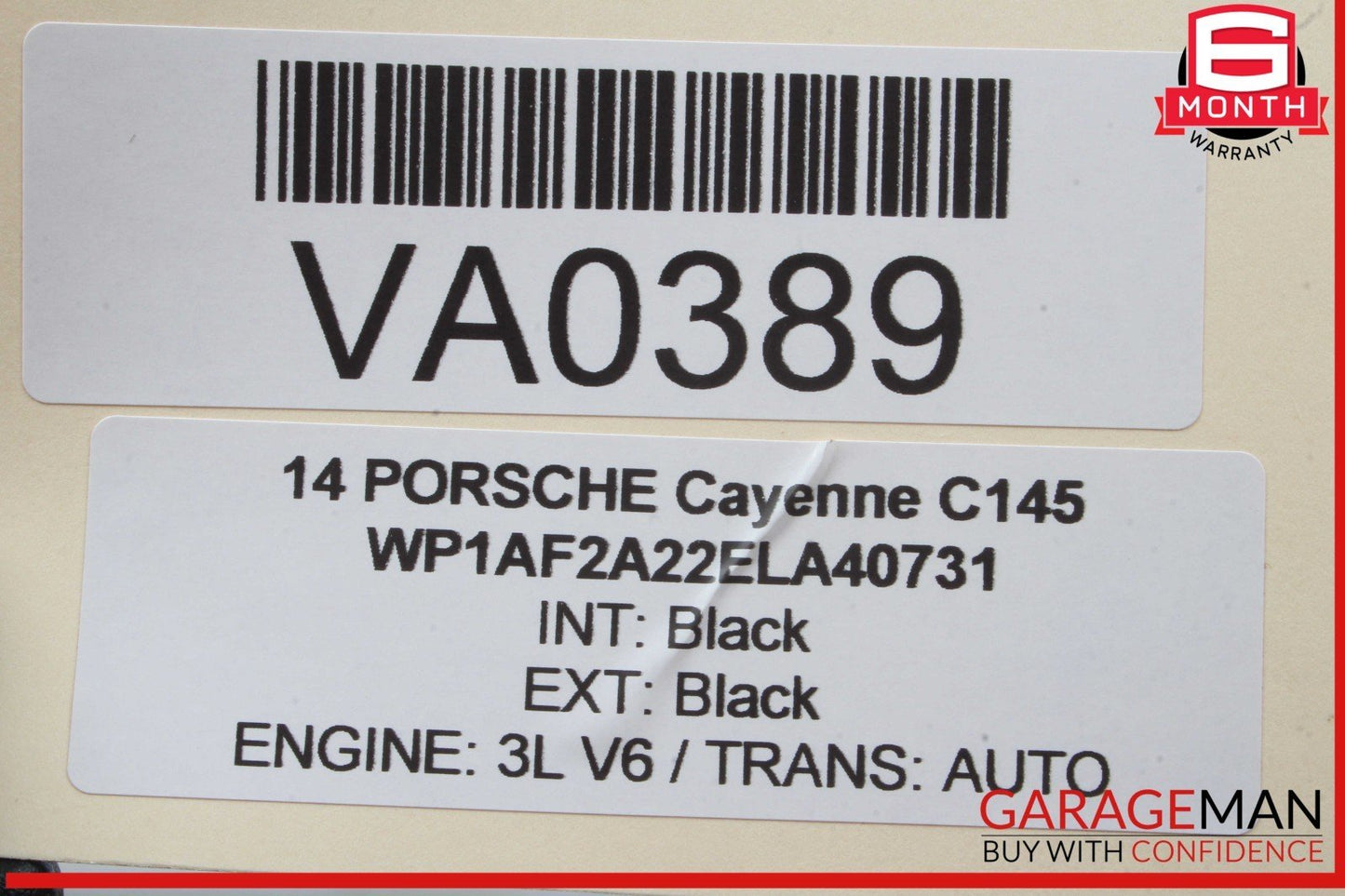 11-18 Porsche Cayenne 958 Front Left Side Door Window Regulator Motor Unit OEM