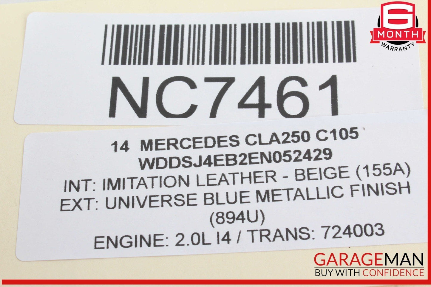 14-18 Mercedes W117 CLA250 Front Left Side Door Control Module 1669005505 OEM