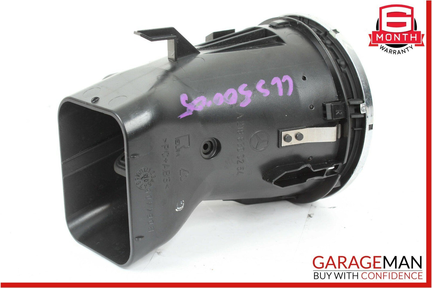 06-11 Mercedes W219 CLS500 Front Right Dash Heater AC A/C Air Vent Trim Black