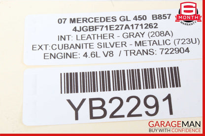 03-13 Mercedes X164 GL450 R350 CLS550 SLK280 Radio 6 Disk CD Changer Player OEM