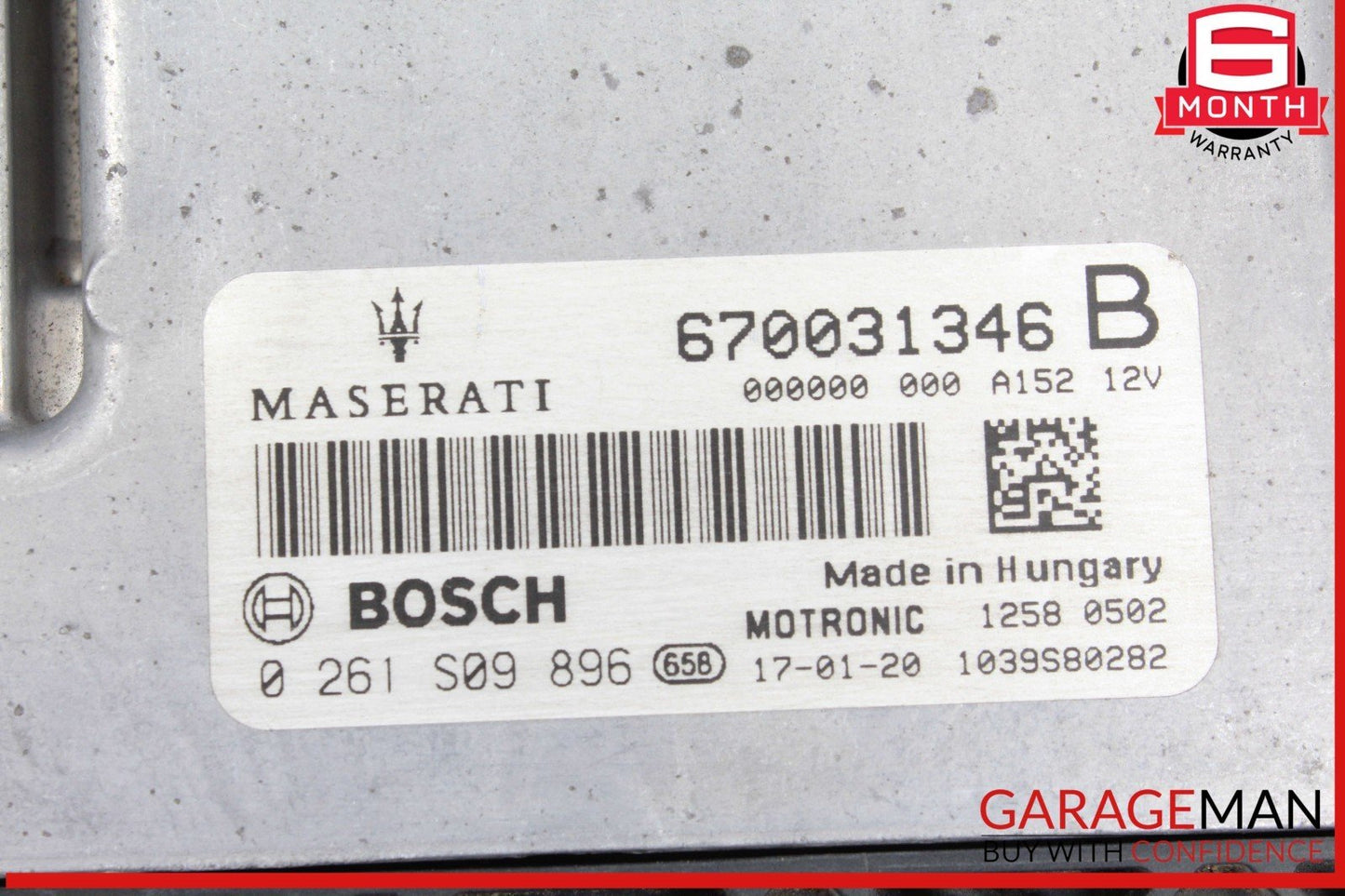 17-20 Maserati Ghibli M157 Levante M161 3.0L Ignition Control Module ECU OEM