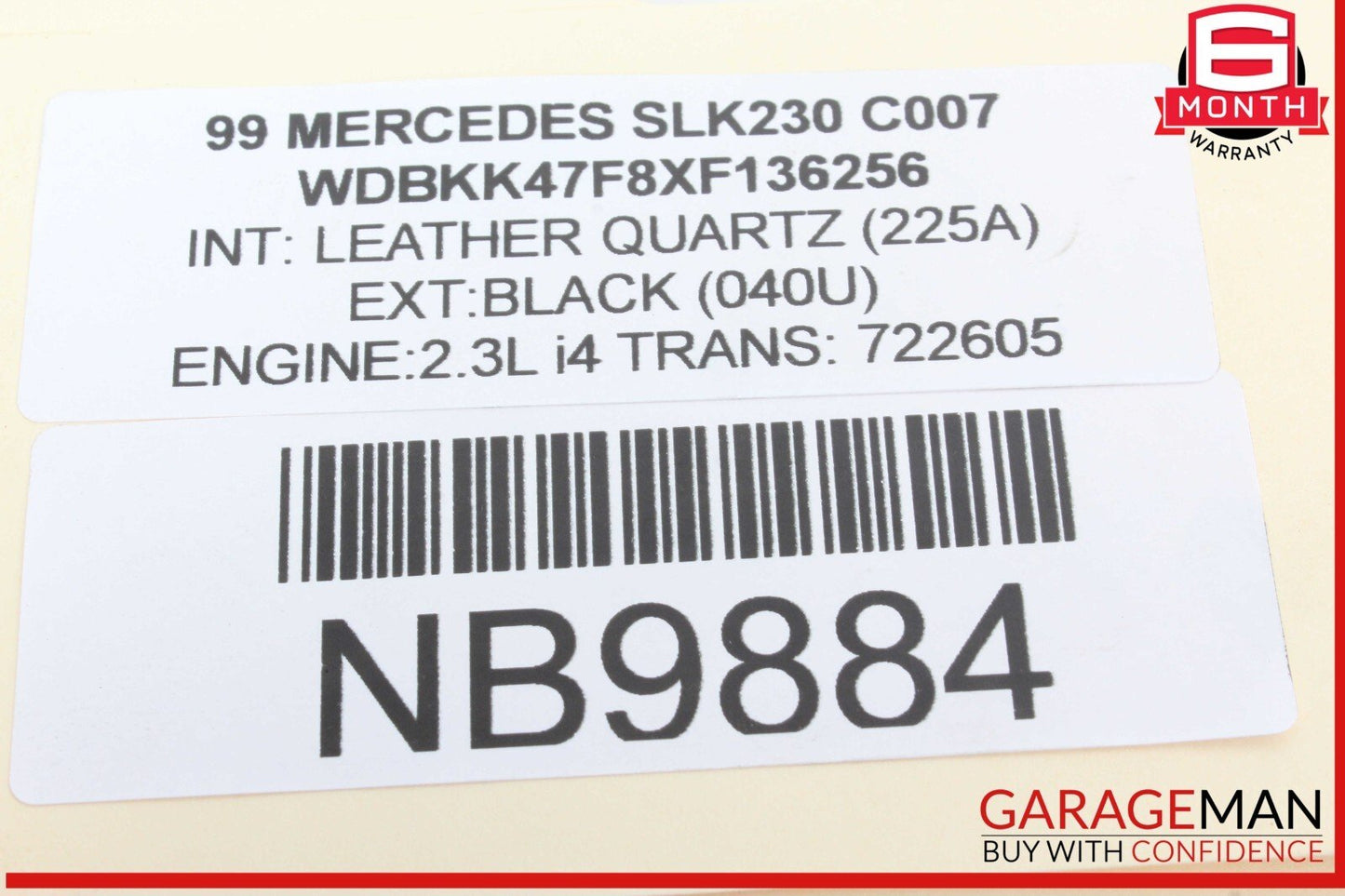 97-03 Mercedes R170 SLK230 CLK320 CLK55 Power Steering Gear Box 1244610805 OEM