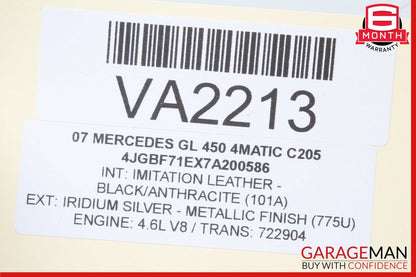 07-19 Mercedes X164 GL450 4MATIC Rear 3rd Third Row Seat Motor 1648202342 OEM