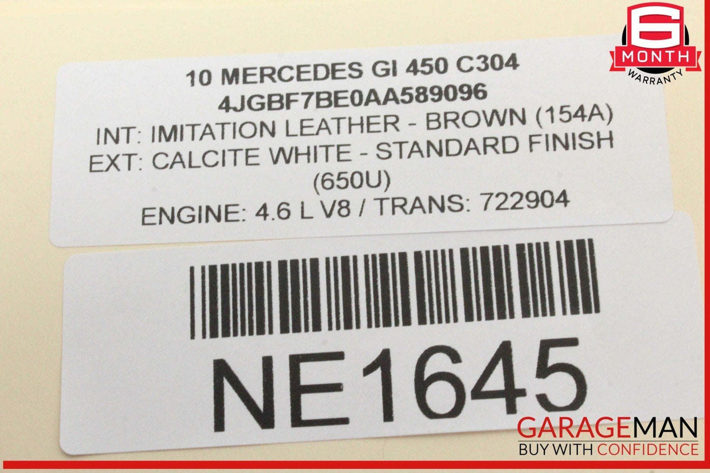 06-13 Mercedes X164 GL450 Rear Trunk Liftgate Lock Latch Actuator 1647400735 OEM