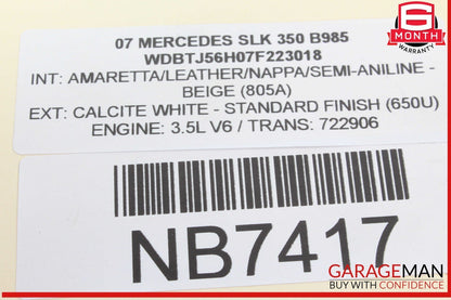 03-11 Mercedes W209 CLK350 R500 CLK500 CLS350 Bosch Engine Starter Motor OEM
