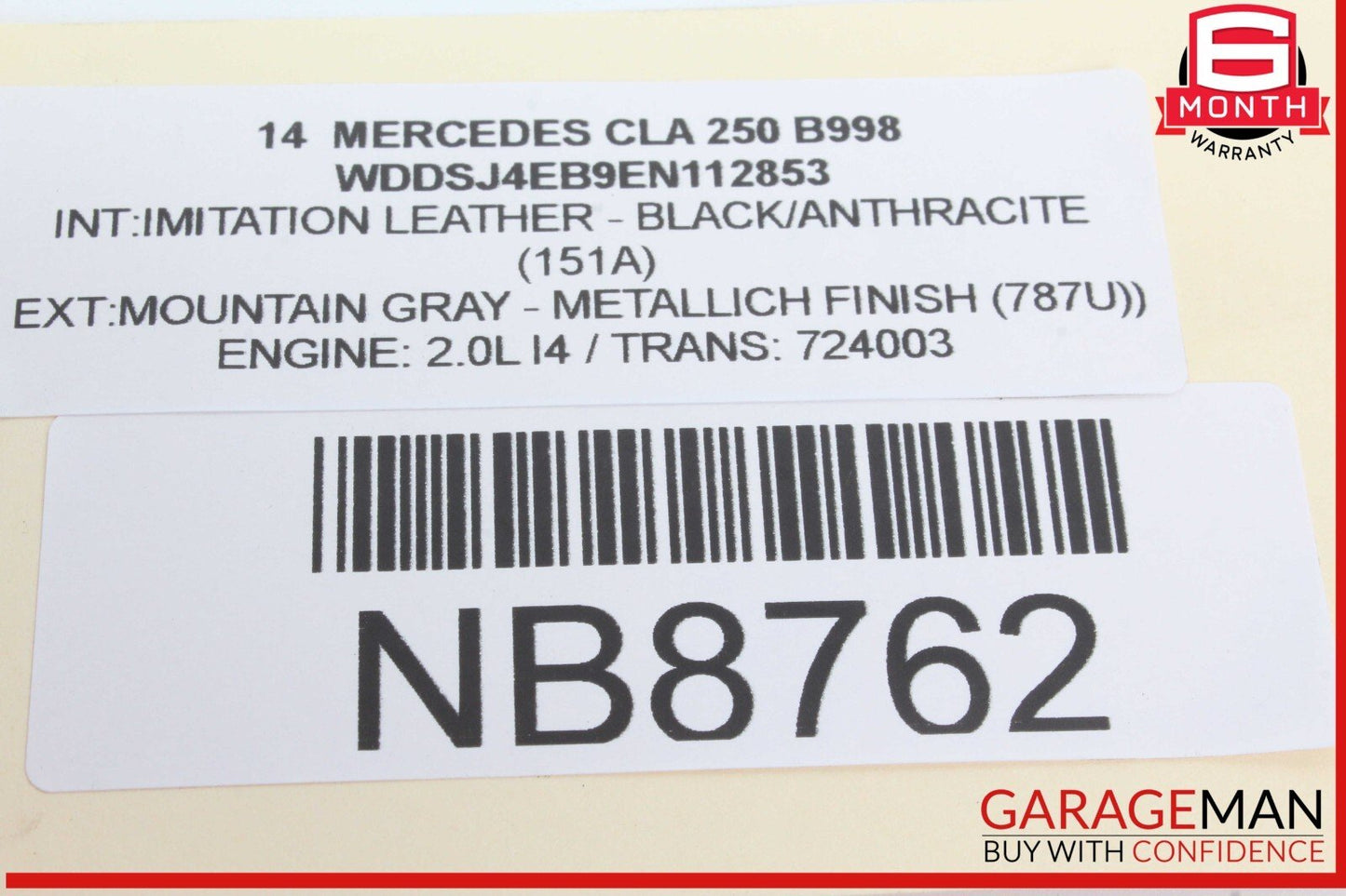 14-19 Mercedes W117 CLA250 Front Center AC A/C Air Vent Nozzle Trim Grill OEM