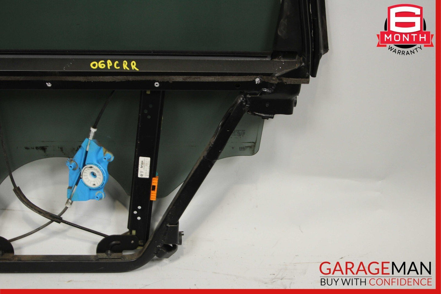 03-06 Porsche Cayenne 955 Rear Right Door Frame Window Regulator Glass Assy