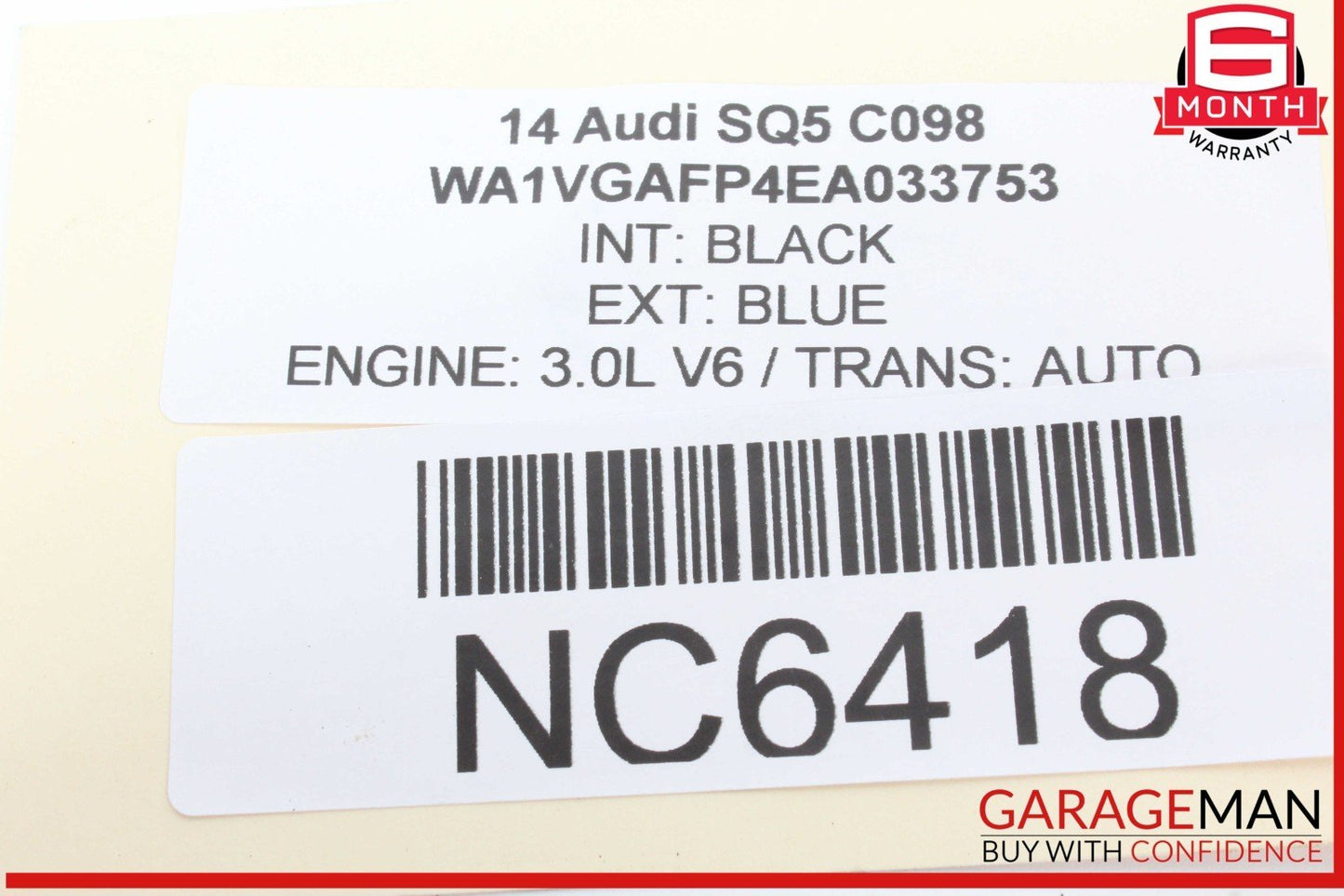 14-16 Audi SQ5 Parking Brake Computer Control Module Unit 8K0907801M OEM