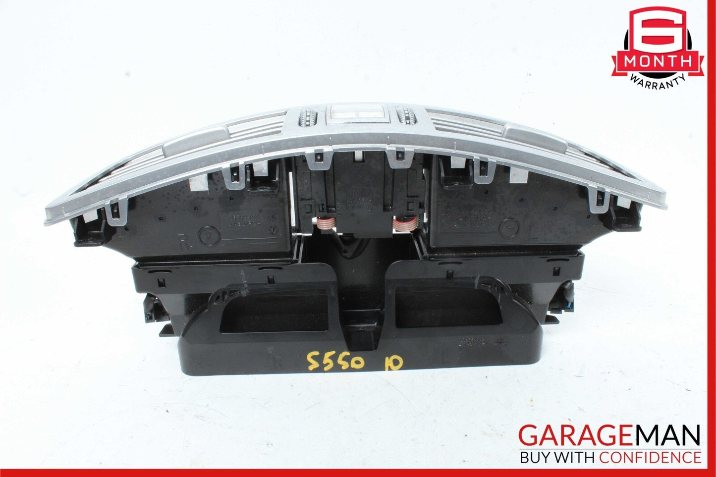 07-13 Mercedes W221 S550 Center Dash A/C Air Vent Trim Clock Assembly OEM
