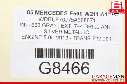 03-06 Mercedes W211 E500 E55 AMG Front Left Driver Side Door Control Module