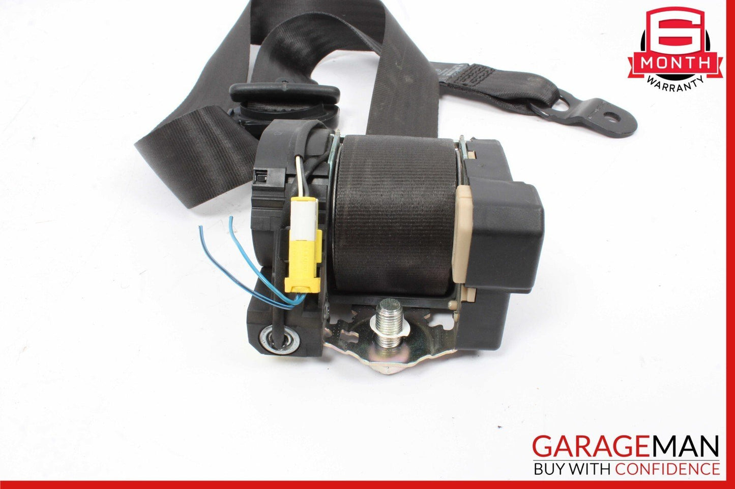 03-08 Maserati Quattroporte M139 Front Right Side Seat Belt Black OEM