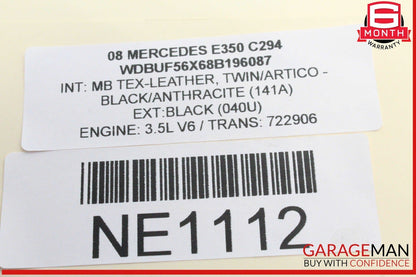 06-15 Mercedes W211 E350 G550 Mass Air Flow Sensor 2730940948 OEM