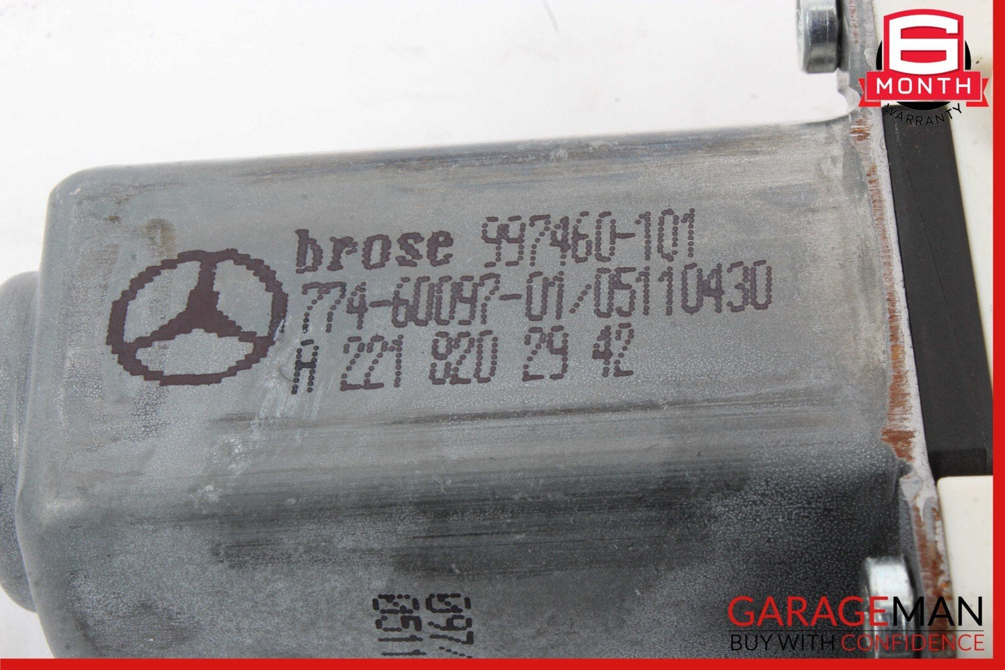 07-13 Mercedes W221 S400 S600 Window Regulator Motor Rear Left Driver Side OEM
