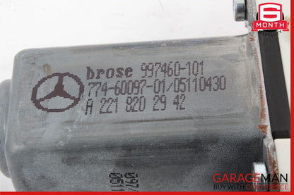 07-13 Mercedes W221 S400 S600 Window Regulator Motor Rear Left Driver Side OEM