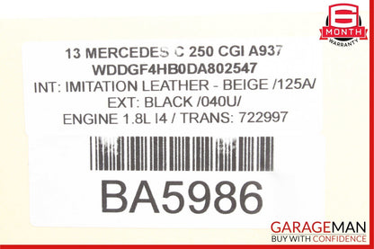 08-18 Mercedes C250 C300 CLS550 Rear Right Side Door Control Module Unit