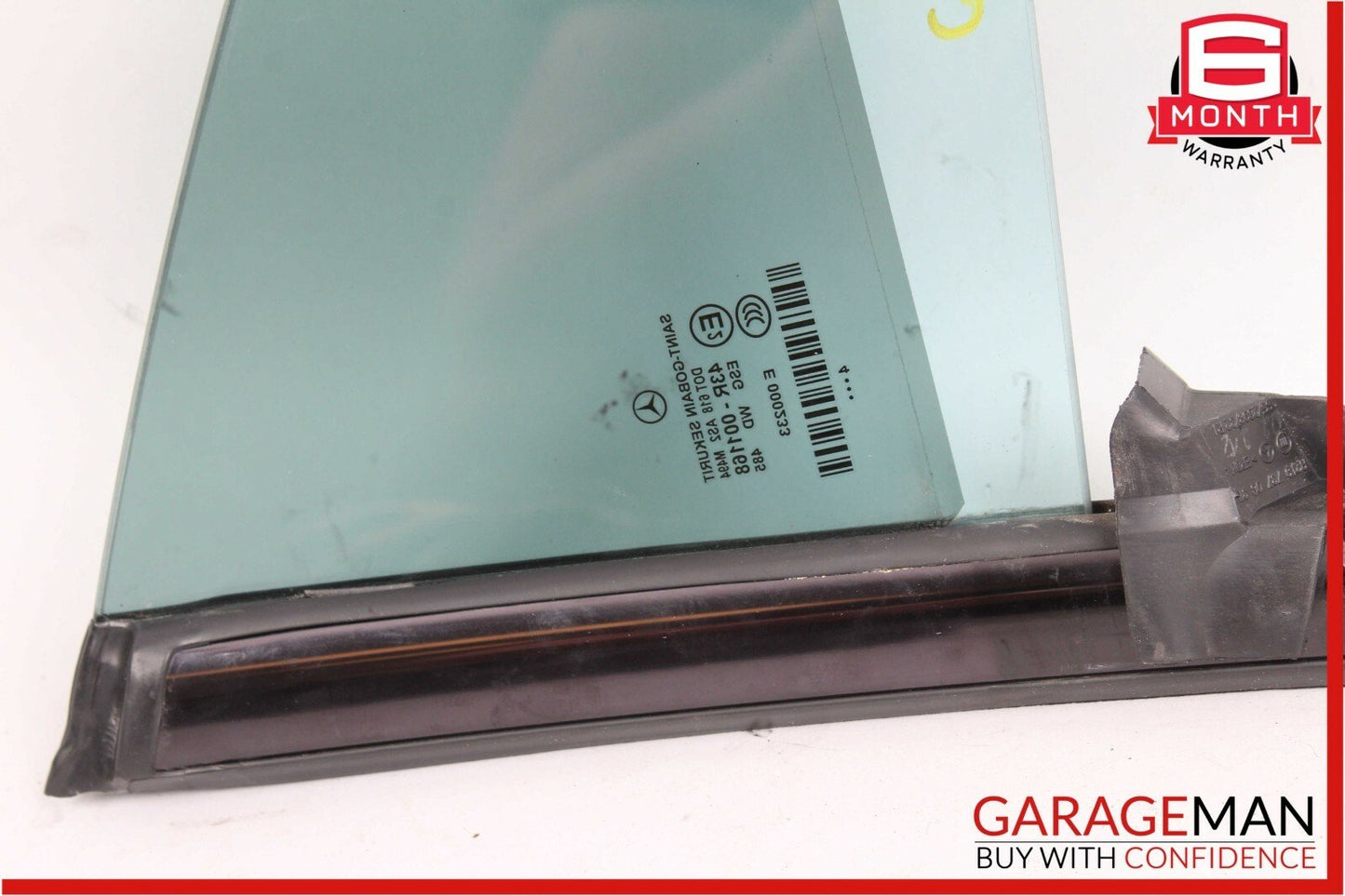 06-11 Mercedes W219 CLS500 Rear Right Side Quarter Window Glass Panel Assembly