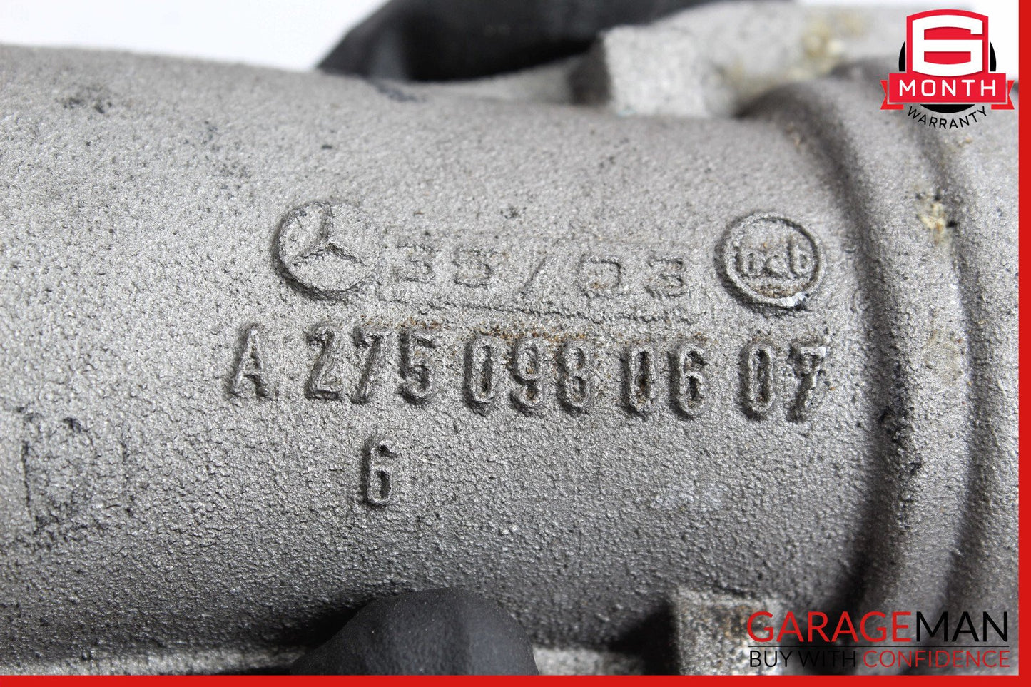 03-12 Mercedes W220 S600 Turbocharger Hose Pipe Right 2750980607 OEM