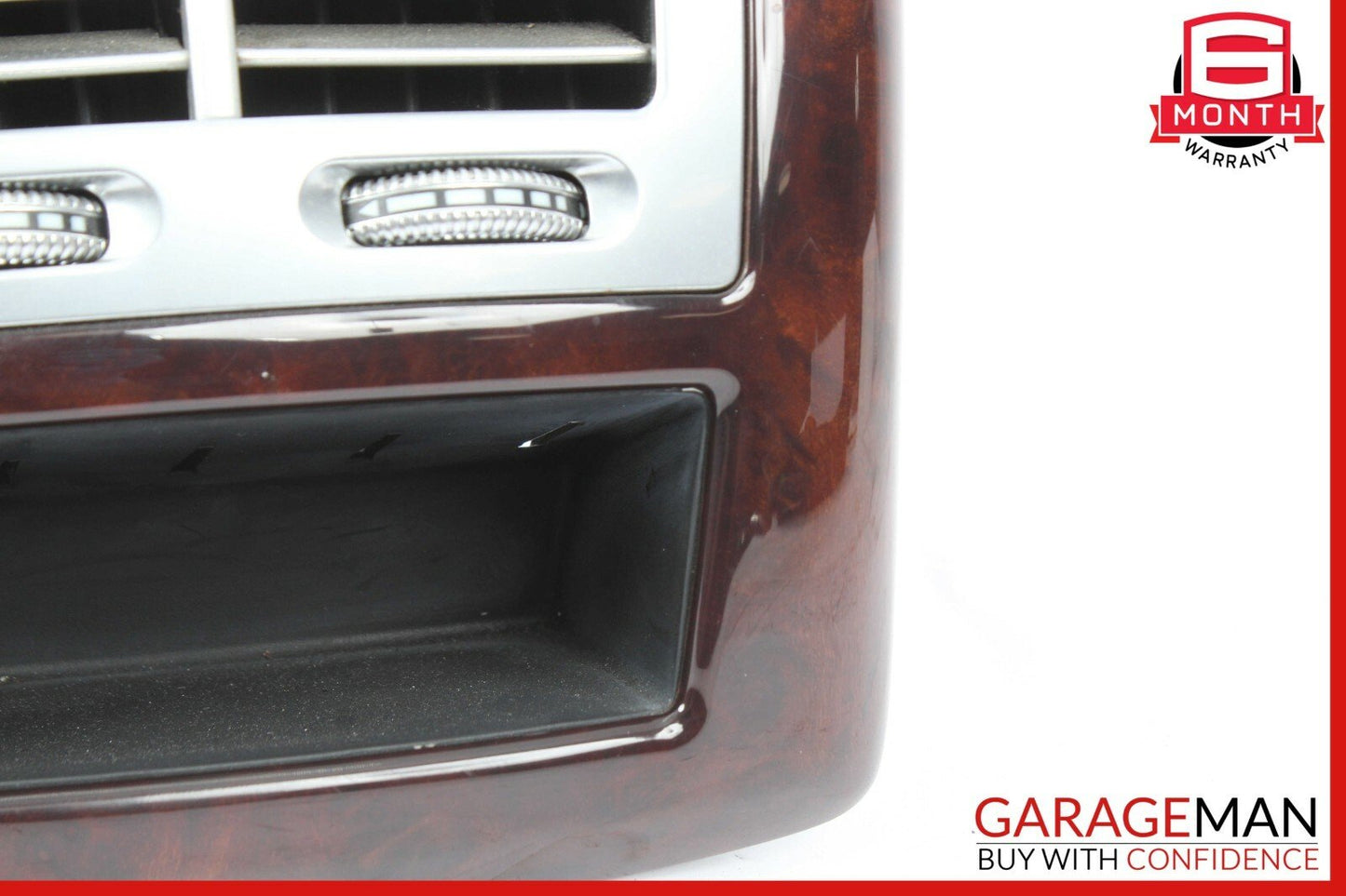 07-13 Mercedes S550 S600 Rear Center Console AC A/C Air Vent Trim Assembly Wood