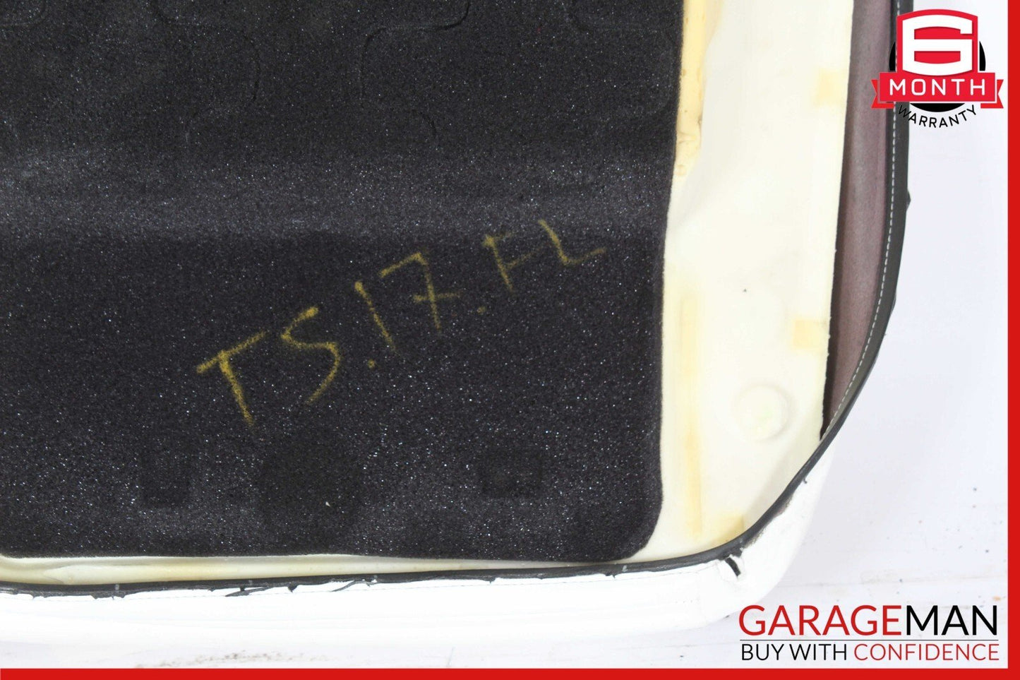 16-20 Tesla Model S Front Left Side Bottom Lower Seat Cushion Cover White OEM