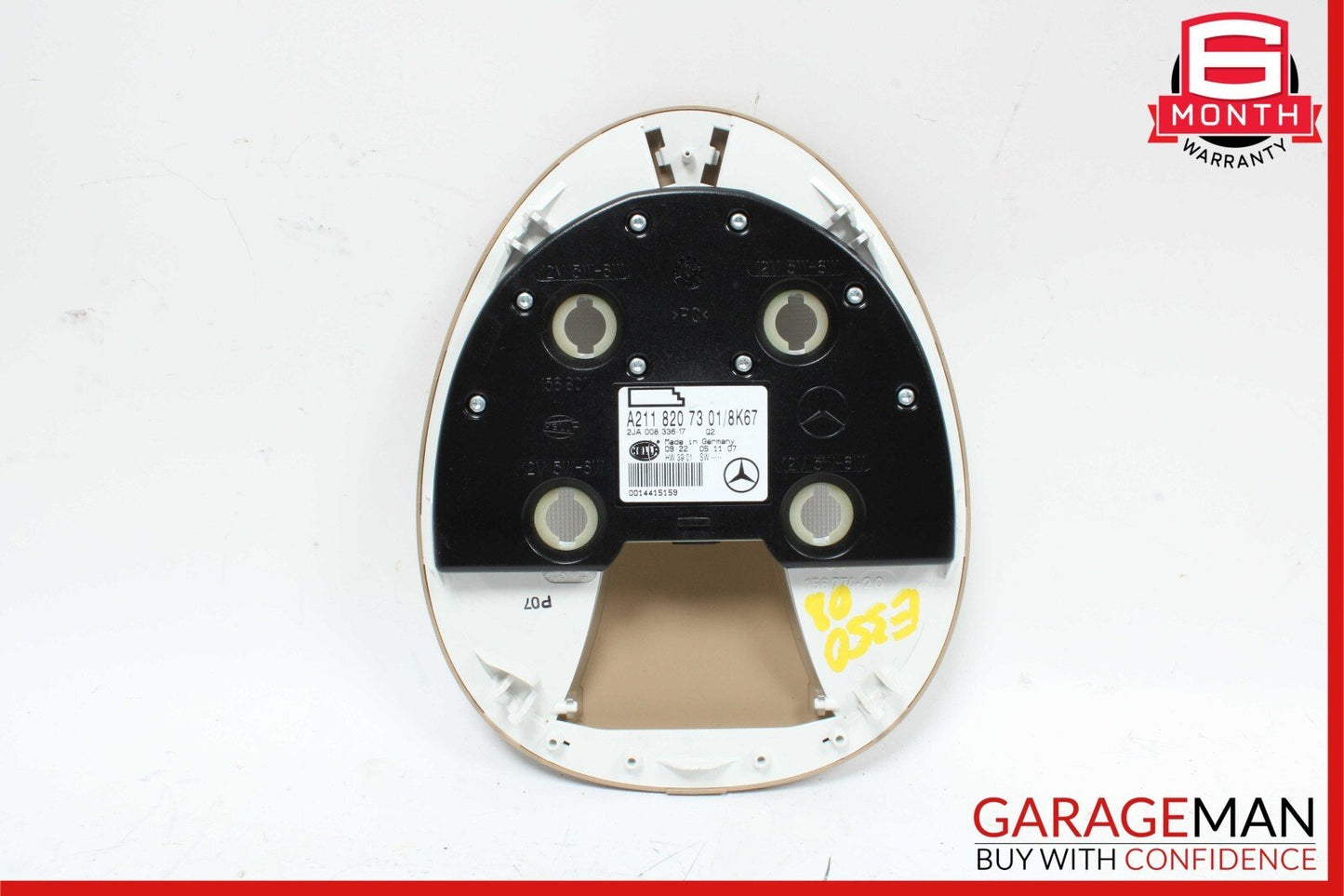 06-11 Mercedes W211 E550 E350 CLS550 Rear Overhead Dome Light Reading Map Brown