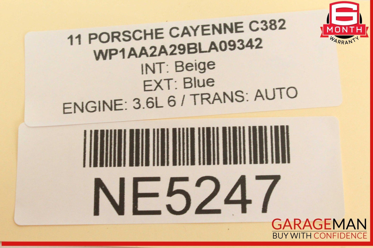 11-18 Porsche Cayenne 958 Electronic Parking Button Switch 7P5927225 OEM
