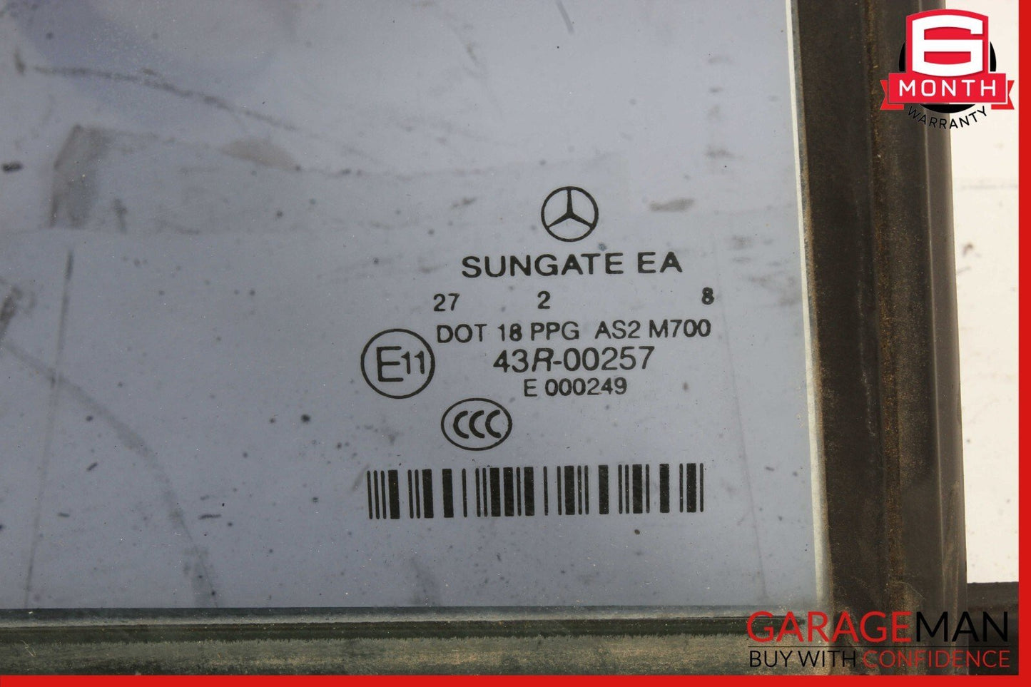07-13 Mercedes W221 S63 AMG S550 Rear Right Side Door Window Quarter Glass OEM