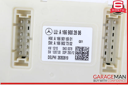13-19 Mercedes X166 GL450 GLS550 Rear SAM Module Control Unit Signal Acquisition