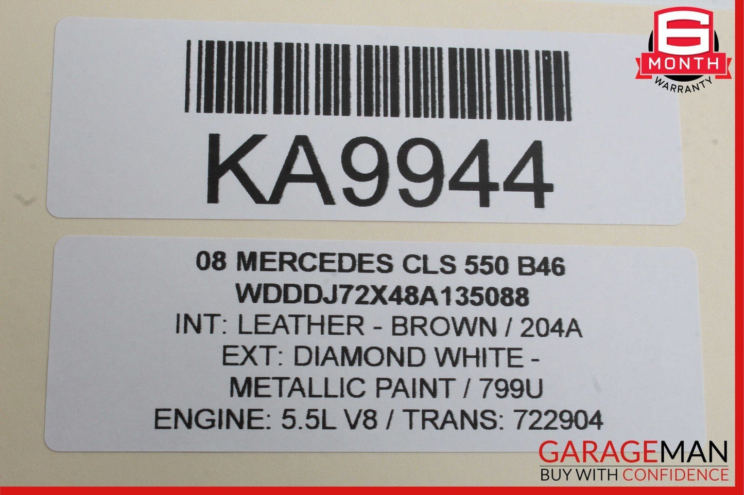 06-11 Mercedes W219 CLS550 Rear Trunk Fuse Relay Box Control Module