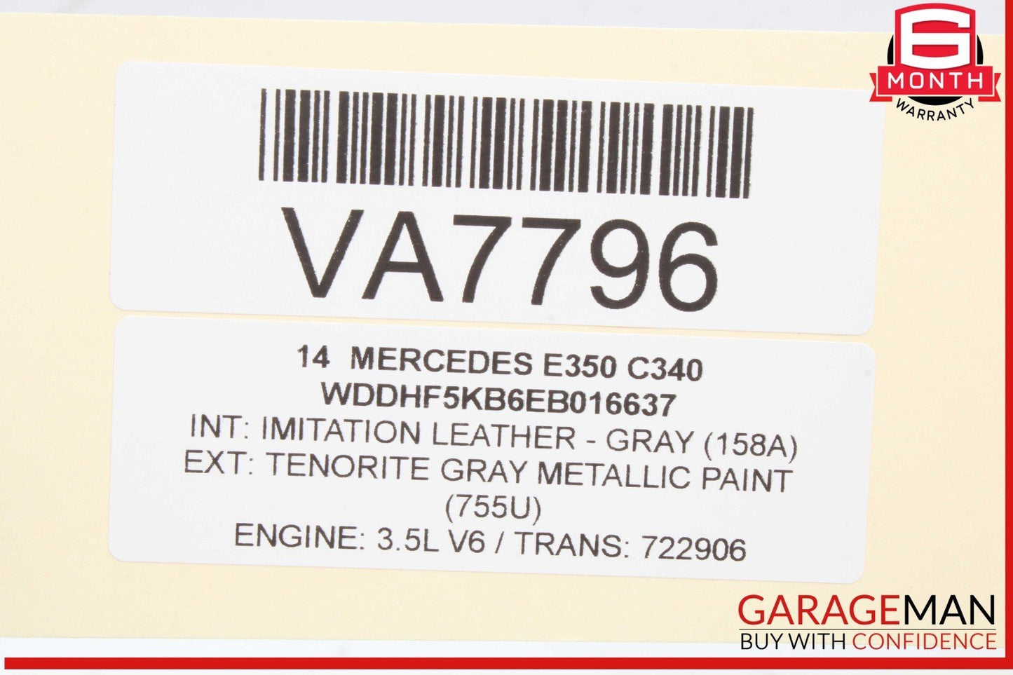 12-16 Mercedes W212 E350 Right Passenger Side Roof Curtain Airbag Air Bag OEM