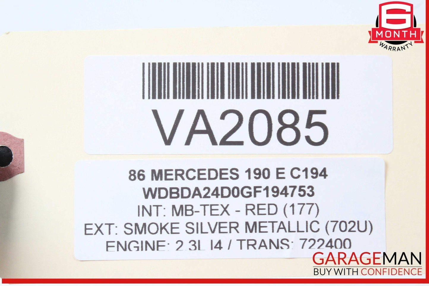 84-93 Mercedes W201 190E 190D Blower Motor Temperature Sensor 0008301908 OEM