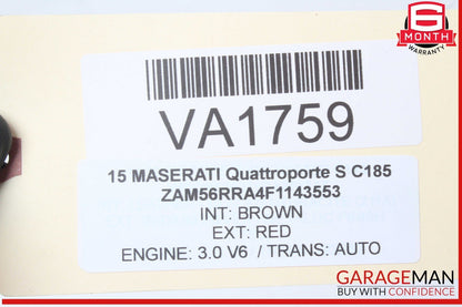 14-20 Maserati Quattroporte M156 S Q4 Front Right Seat Heated Control Module OEM