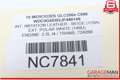 18-20 Mercedes X253 GLC350e Front Left Radiator Support Bracket w/ Reservoir OEM