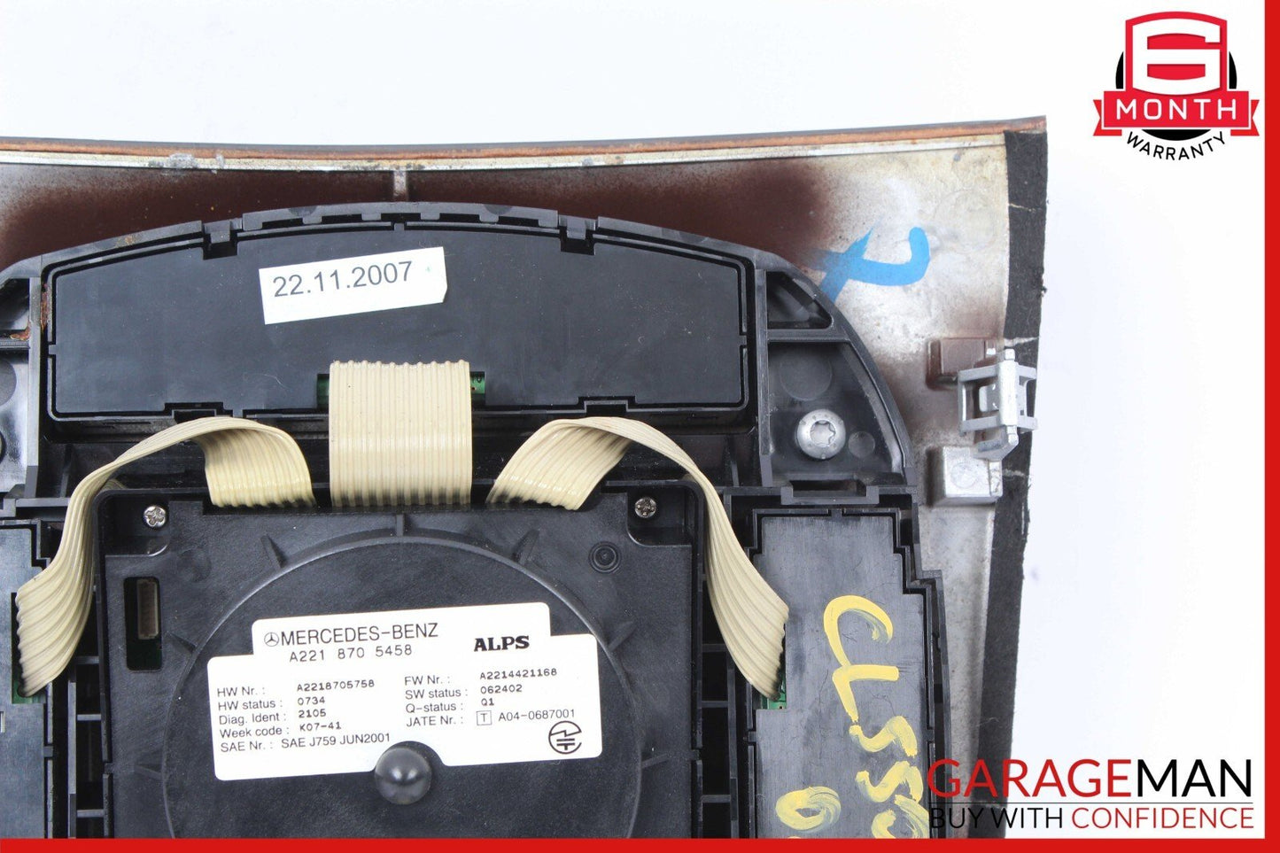07-09 Mercedes W216 CL550 Center Console Multi Function Switch Controller Assy