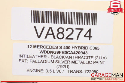 07-13 Mercedes W221 S400 Hybrid Rear Left Side Door Lock Latch Actuator OEM