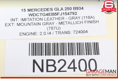 14-19 Mercedes X156 GLA250 Center Console Cup Holder Cupholder Assy Gray