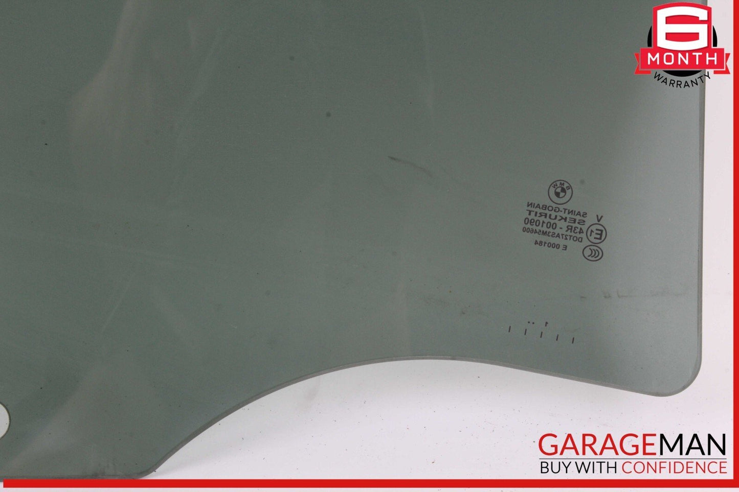 11-17 BMW X3 Rear Left Driver Side Door Window Glass OEM